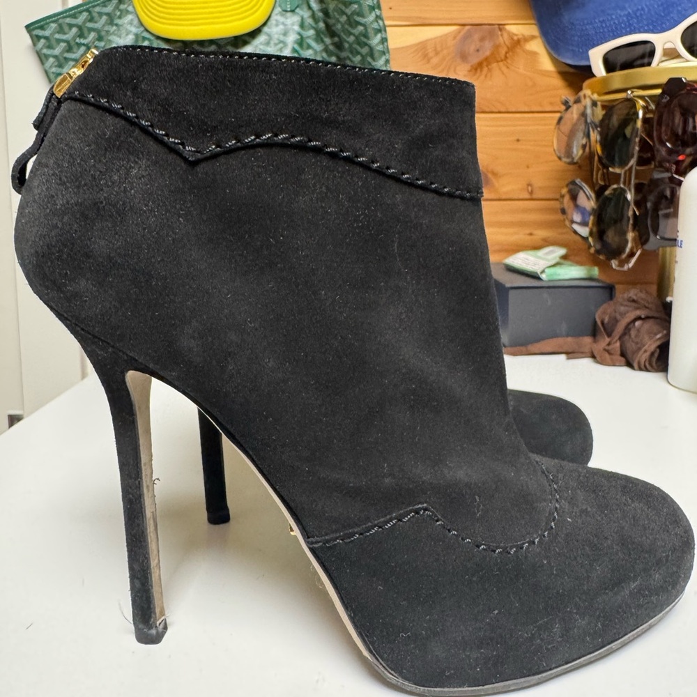 Sergio Rossi Black Ankle Boots
